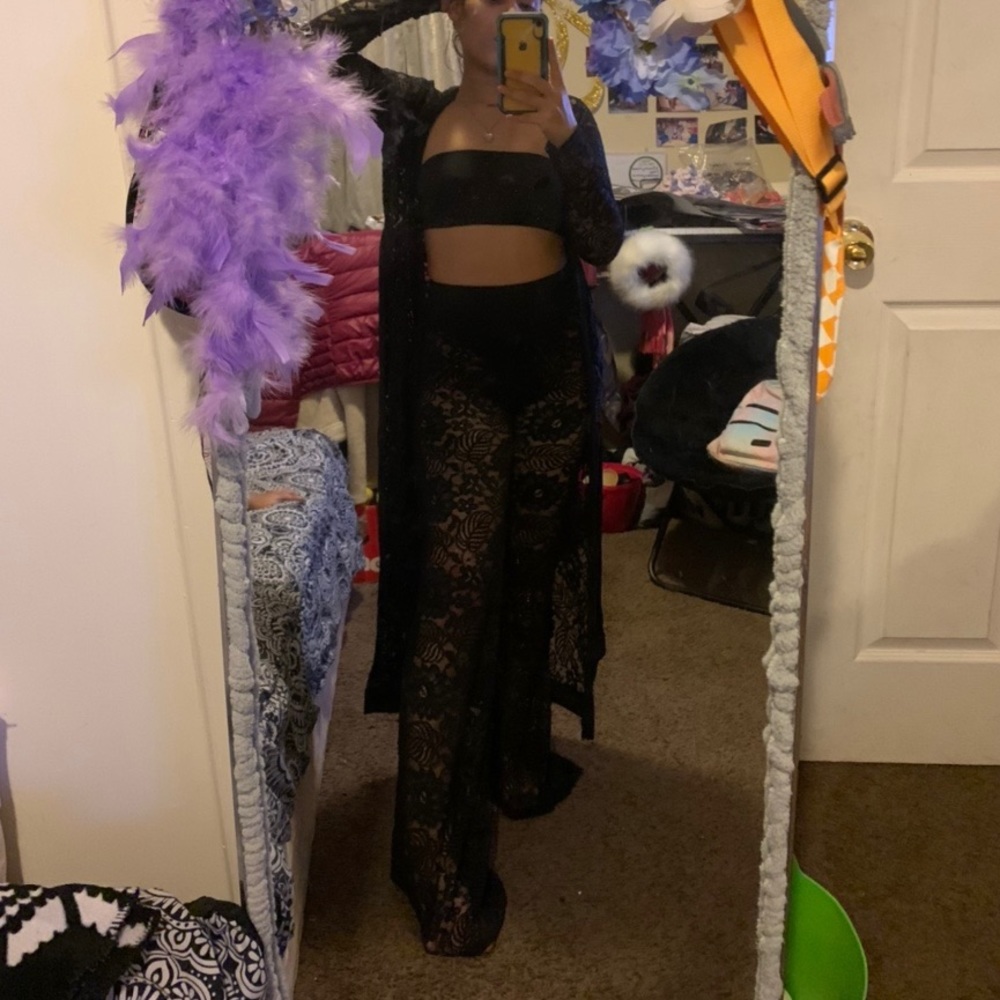 Black 3PC Mesh Set